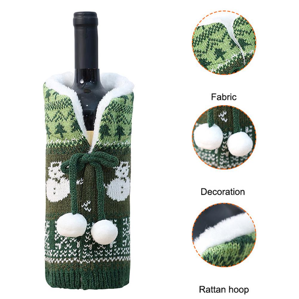 Christmas Wine Bottle Bags Reusable Wine Bottle Covers