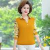 Velvet and Thickened Mother Wear Fashion T-shirt Small Shirt Versatile Women Large Size Bottoming Shirt Tops for Women