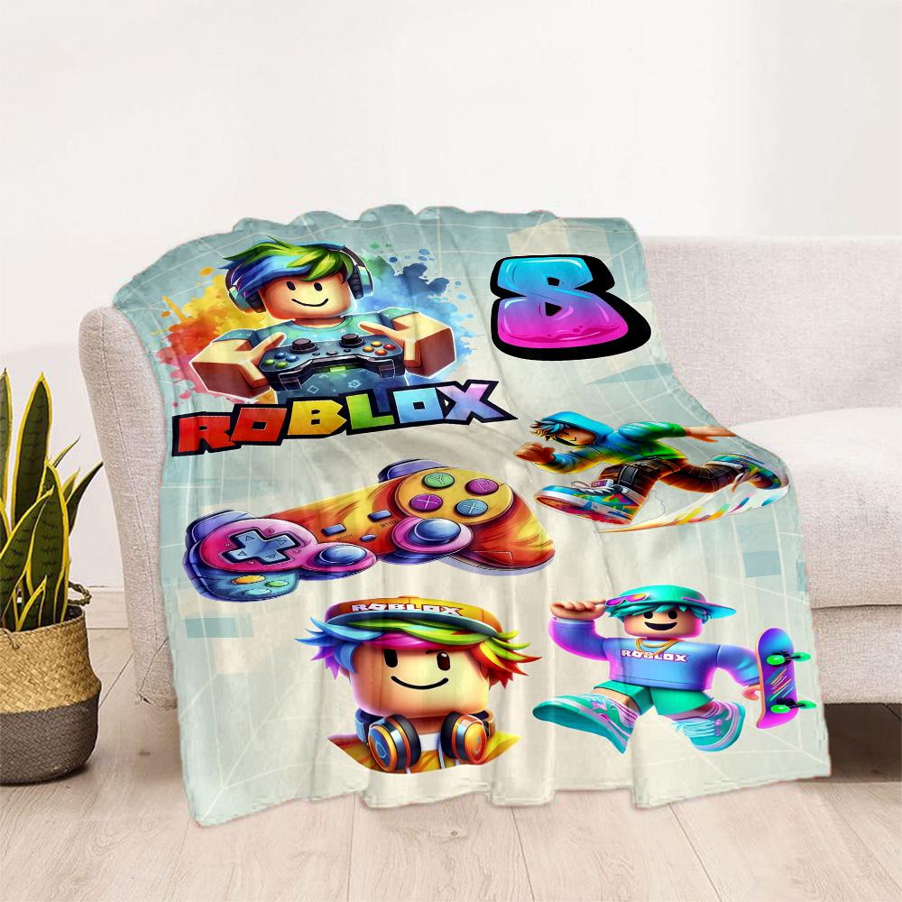 Roblox 103 Blanket Soft Warm Cozy Great for Chair Sofa Seaside Four Seasons Universal Warmthful Decor Ideal Gift For Birthday Valentine'S Day
