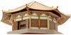 Woody Joe Horyuji Temple Yumedono Wooden Model Assembly Kit 1/150 (Building)