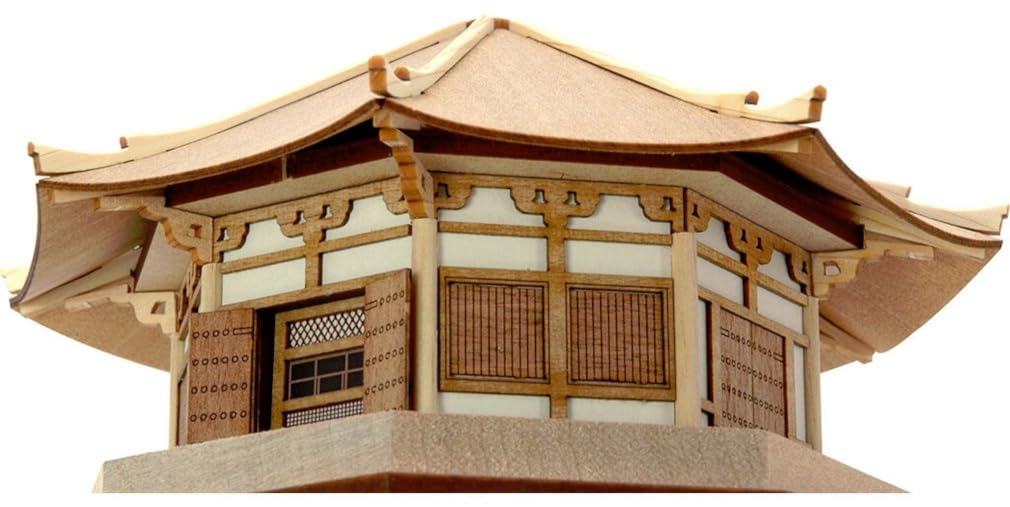 Woody Joe Horyuji Temple Yumedono Wooden Model Assembly Kit 1/150 (Building)