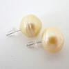 [Used] Pt900 South Sea White Pearl (Golden Pearl) Earrings/g438-63