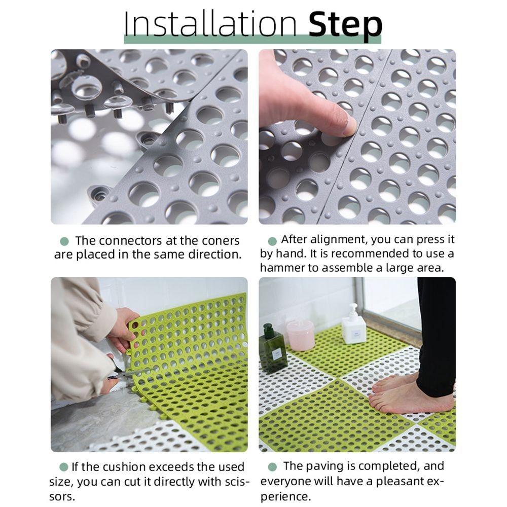 Luftmassage Bodenmatte Mesh Badezimmerteppich Rutschfeste Matte Toilettenbodenmatte Badematte