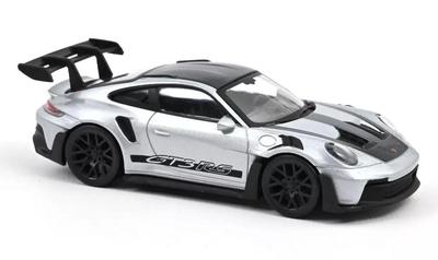 Norev 1/43 Scale Porsche 911 992 GT3 RS 2022 Silver/Black NOREV 911 GT3 RS Jet-Car Diecast Model Car [Parallel Import]