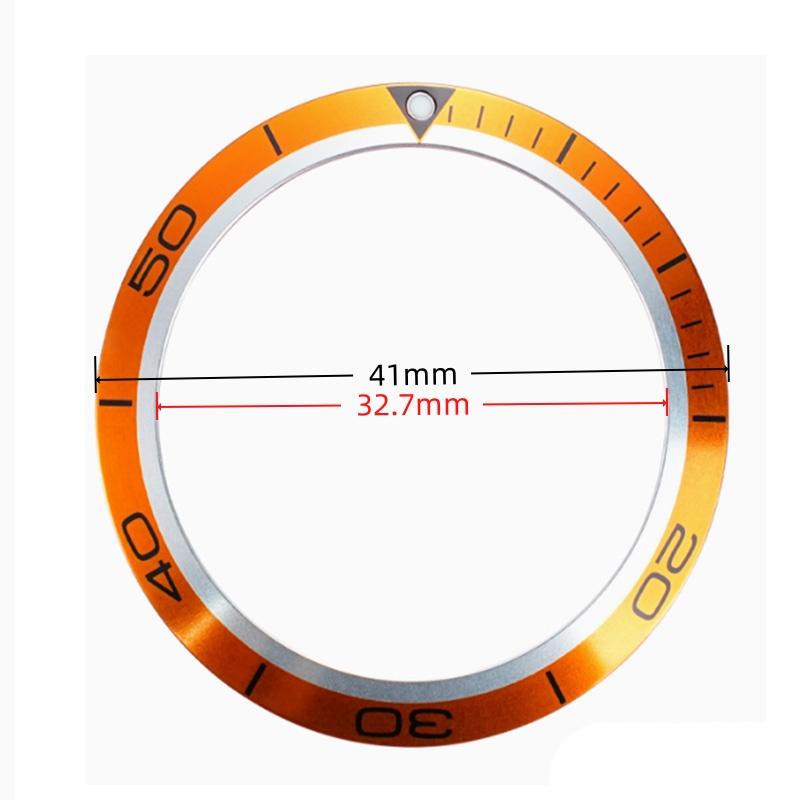 Für Omega Seamaster 600 Aluminiumring Altes Modell Aluminiumring Außenring Uhrenmaul Leuchtperle Skalenring 38mm 41mm