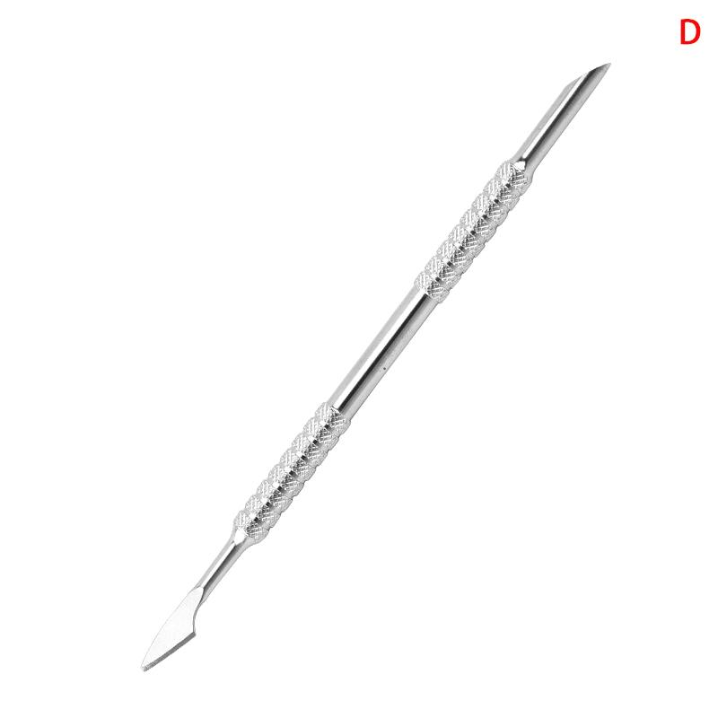 

Nail Art Care Tool Double-Ended Shaped Stainless Steel Dual-Sided Cuticle Pusher Ingrown Toenail Lifter Remover Trimmer