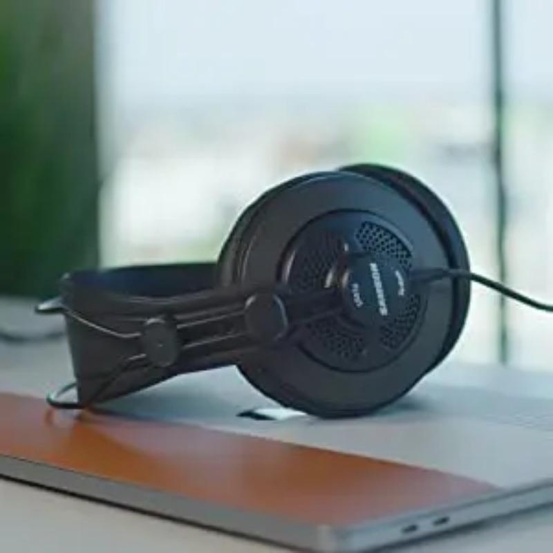 SR850 Stüdyo için Yarı Açık Arkalı HIFI Kulaklık İzleme