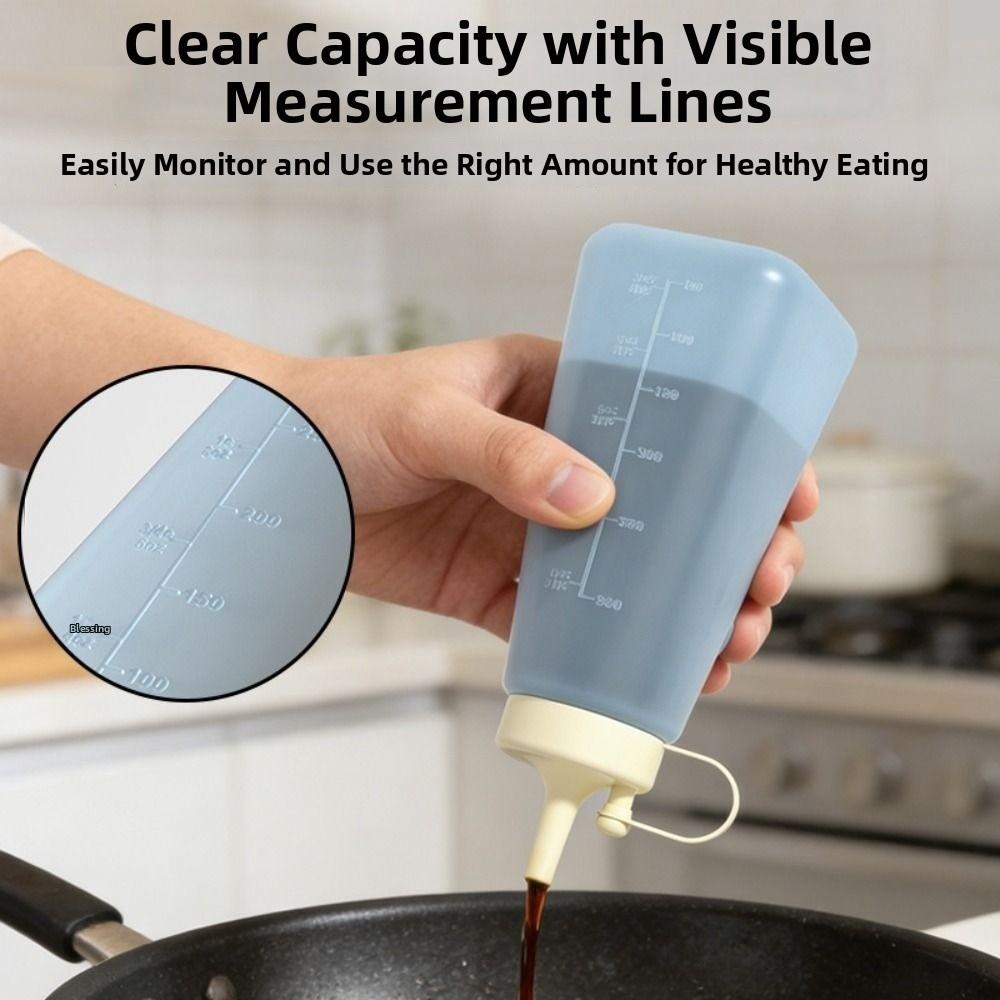 Leakproof Design Sauce Dispenser Transparent Silicone Split Bottle Salad Dressing