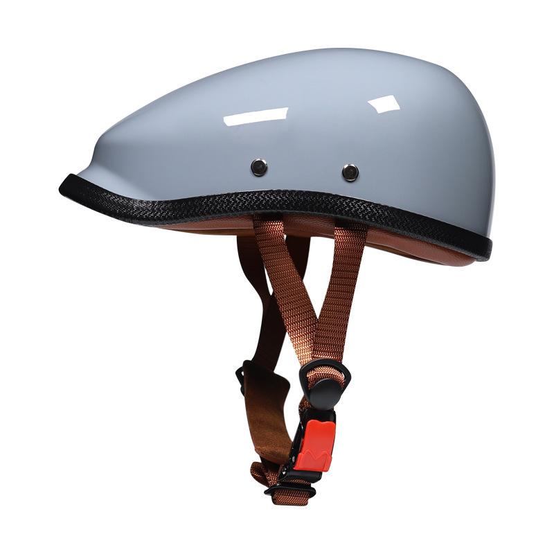 Vintage Beret and Scoop Helmet Water Scoop Helmet Half Helmet Summer Helmet Gangster Japanese Style Non-motorcycle Internet Celebrity Riding