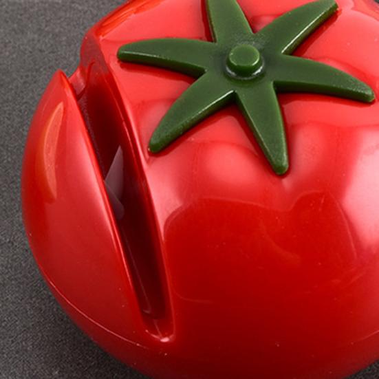 Mini Tomato Knife Sharpener, Portable Handheld Kitchen Sharpening Tool, Cute Fruit Shape Fast Sharpener for Home Kitchen