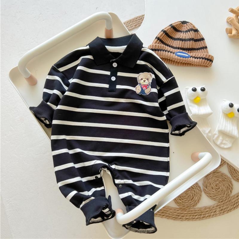 Bear Baby Jumpsuit Korean Toddler Romper for Boys Girls Clothes Spring Autumn Casual Kids Onesie Infant Toddler Outfit Clothing 0-12M