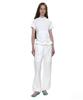 PARTIMENTO WOMEN Two-Way Frill Turnover Waist Pants_White