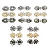 Retro Sweater Shawl Clasps Duck Mouth Clothing Pins Antique Flower Style Rhinestone Decoration Cardigans Connection Buckle Shirt