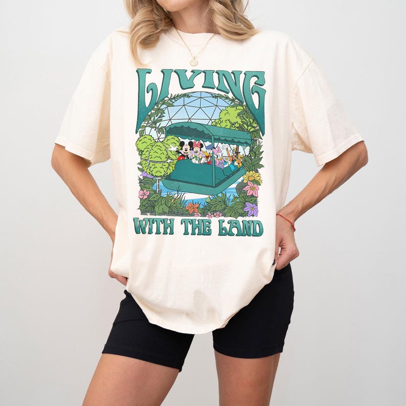 Comfort Colors Living With The Land Epcot Shirt Retro Disney Ride Tee Mickey  Friends WDW Trip 2025 Magic Kingdom Farming Shirt S