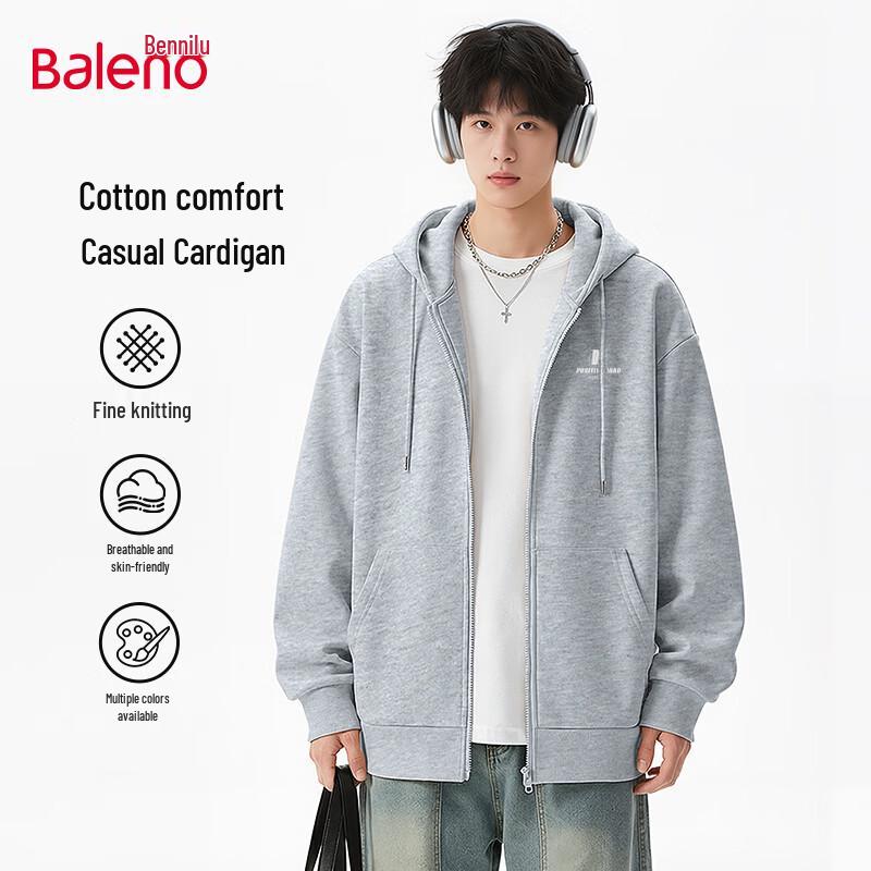 

Baleno Men s Hooded Knit Cardigan Jacket 4XL