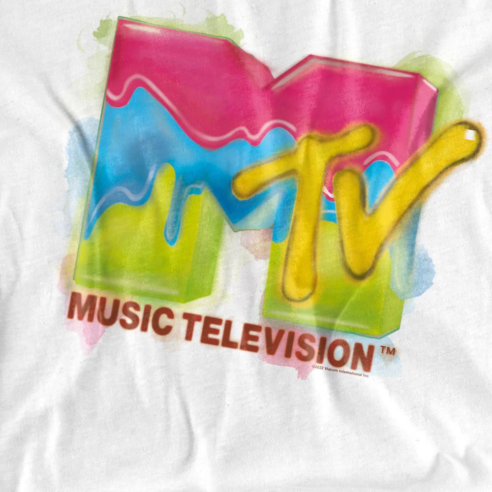 MTV Unisex Adult Paint Logo T-Shirt