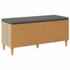 Hallway Bench with Cushion and Storage Sonoma Oak Finish 100 x 38 x 46 cm