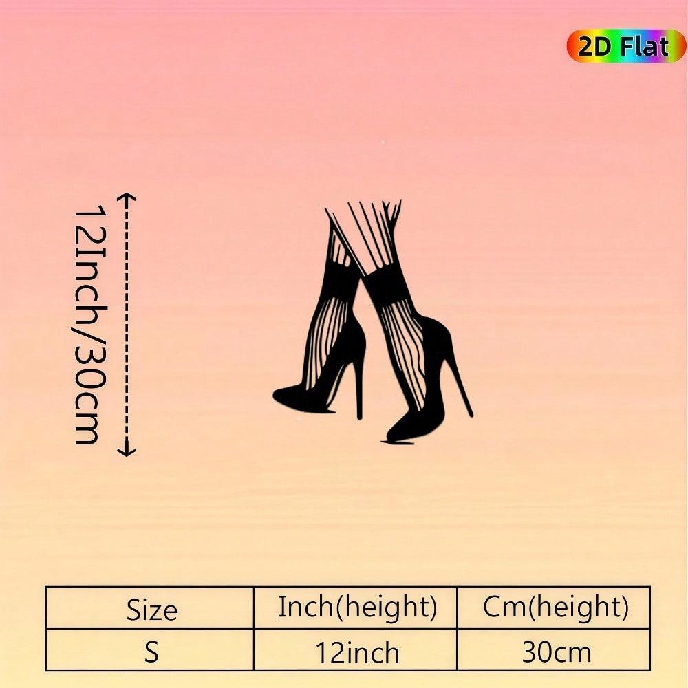 

Iron High Heel Wall Art Fashion Metal Decor for Living Room Bedroom Store різнокольоровий