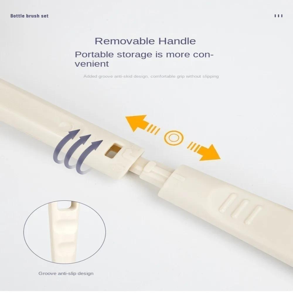 Multipurpose Baby Bottle Cleaner Brush with Box Silicone Bottle Brush Baby Bottle Brush Kit  Home