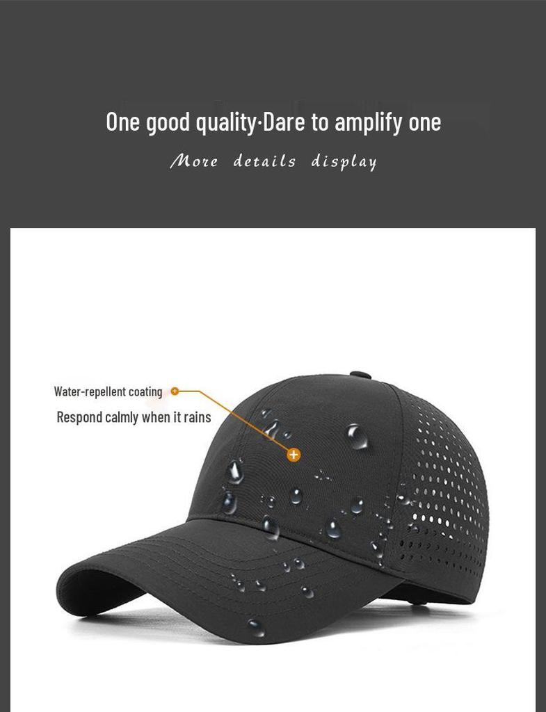 Men's and Women's Quick-Dry Mesh Baseball Cap - Large Fit, Outdoor Sun Protection, Duckbill Design