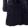 VETEMENTS CLASSIQUES wool blend trench coat 36 Navy Women Used
