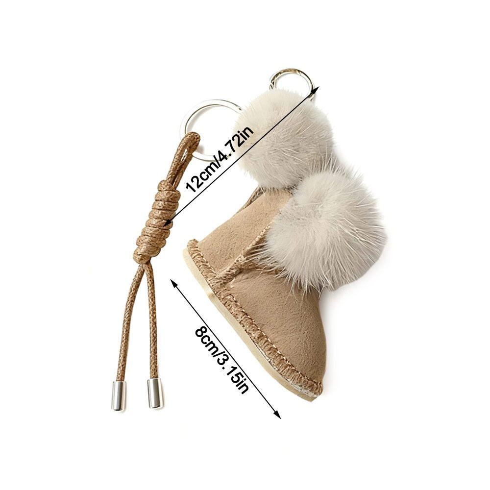 Mink Fur Bag Pendants Mini Slippers Boots Gloves Cute Kawaii Sweet Bag Accessories Multifunctional High-quality Keychain