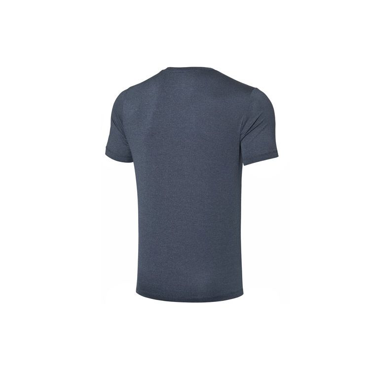 Li Ning Training Series Quick-Dry Round Neck Casual Short Sleeve T-Shirt Men Tops Gray ATSQ059-7