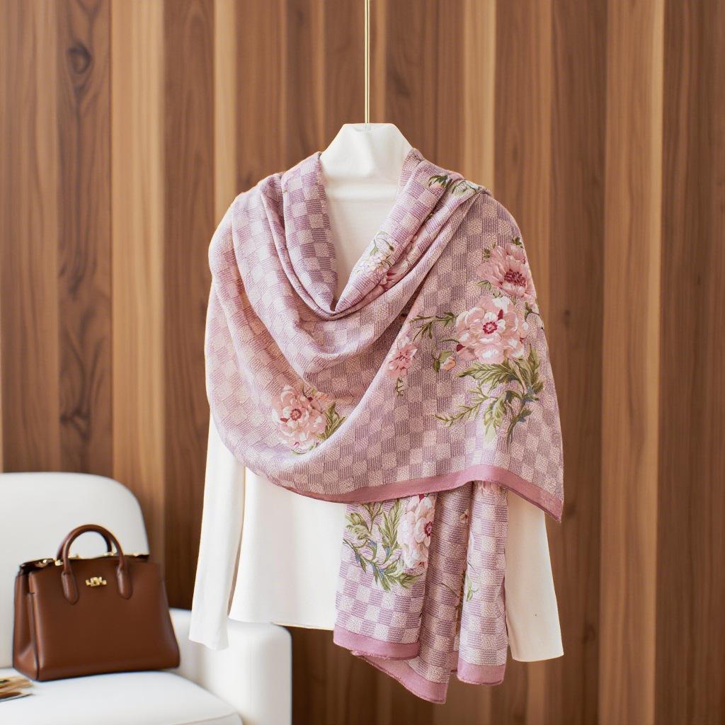 Women S Thin Summer Beach Shawl Fashion Versatile Printed Scarf