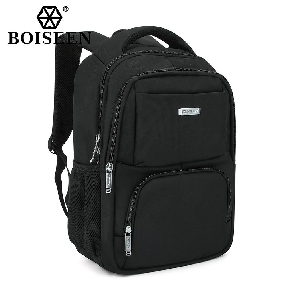 Herren Schwarze Umhängetasche Business Laptop Rucksack Lässige Studenten Schultasche Große Kapazität Reisetasche