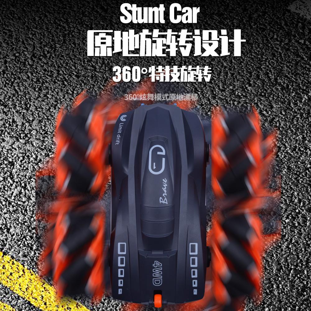 2.4G Double-Sided Stunt Car Tipping Bucket Drift Car 360 Rotating Remote Control Car, Children'S Toy Car