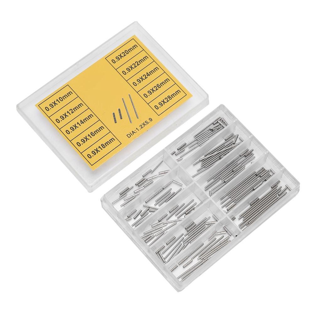 Stainless Steel Watch Strap Tubes Pins Alloy Material Separate Compartments Watch Repairing Tool Watch Band Spring Bars