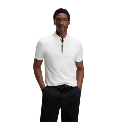 Boss Mens Paras 65 Mercerised Cotton Polo Shirt