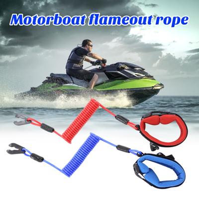 Boat Stop Switch Simple Installation Universal Outboard Motor Engine Cut Off Stop Tether Wrist Strap Kayak Accessories