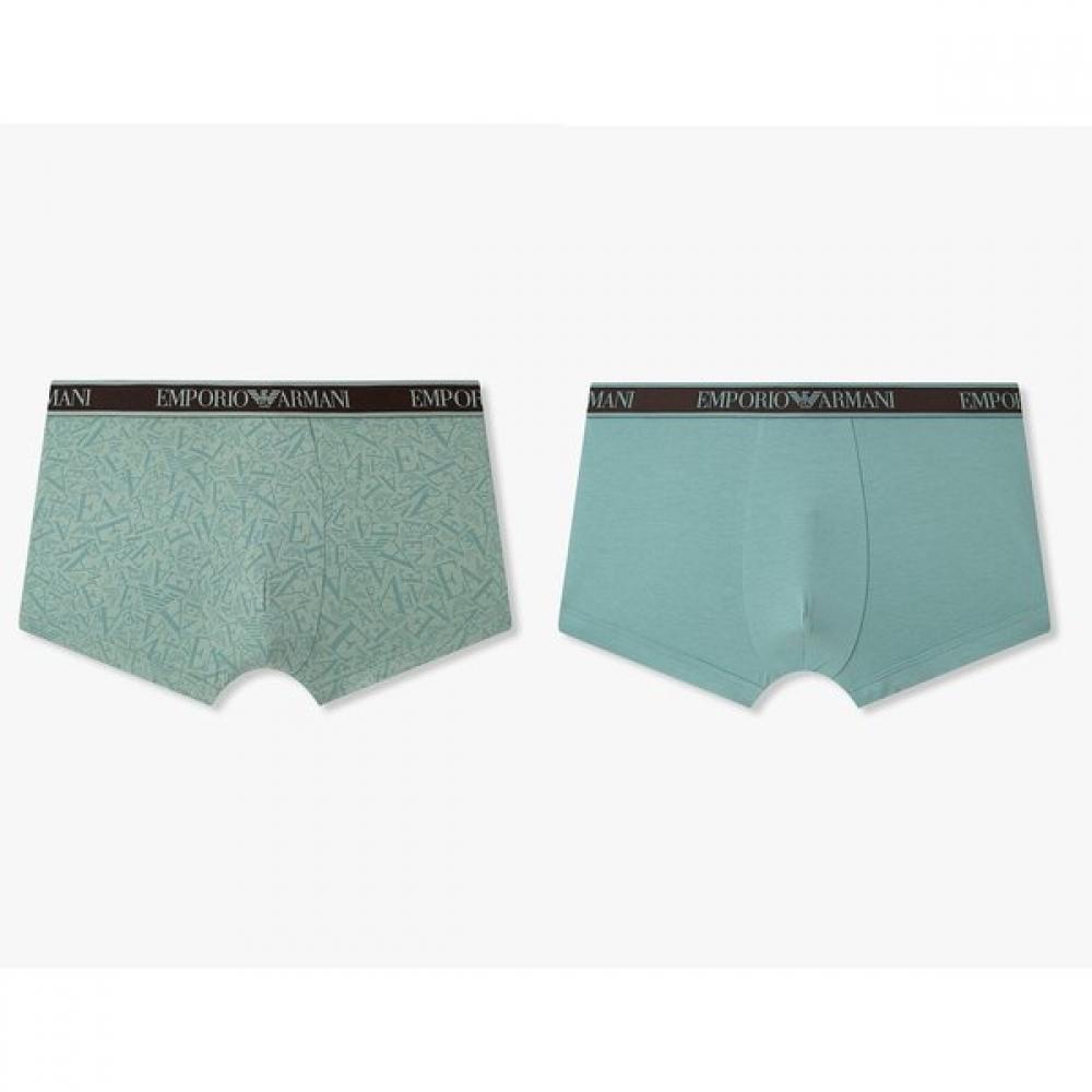 Emporio Armani Men S eaSy Cotton drowSe 2p Set   Line Banding S(95)