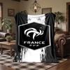 France national football team Print Flannel Blanket Soft Warm Sofa Bed Throw Blanket For Home Office Bedroom