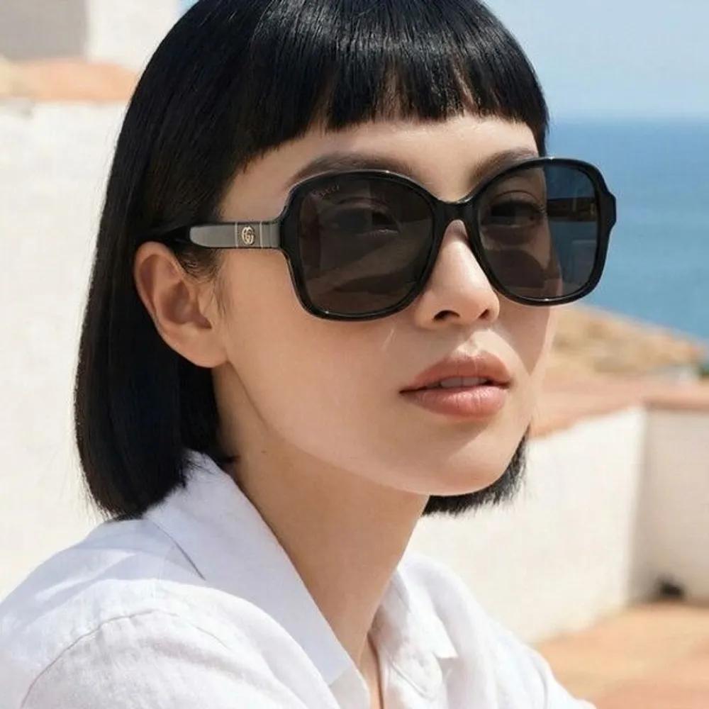 

[Gucci] Sunglasses GG0765SA 002 Black Horn-rimmed