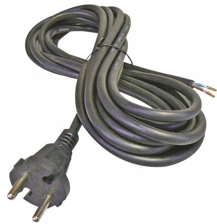 Rubber Connection Cable 2×1.0Mm, 5M Black 1 Pc