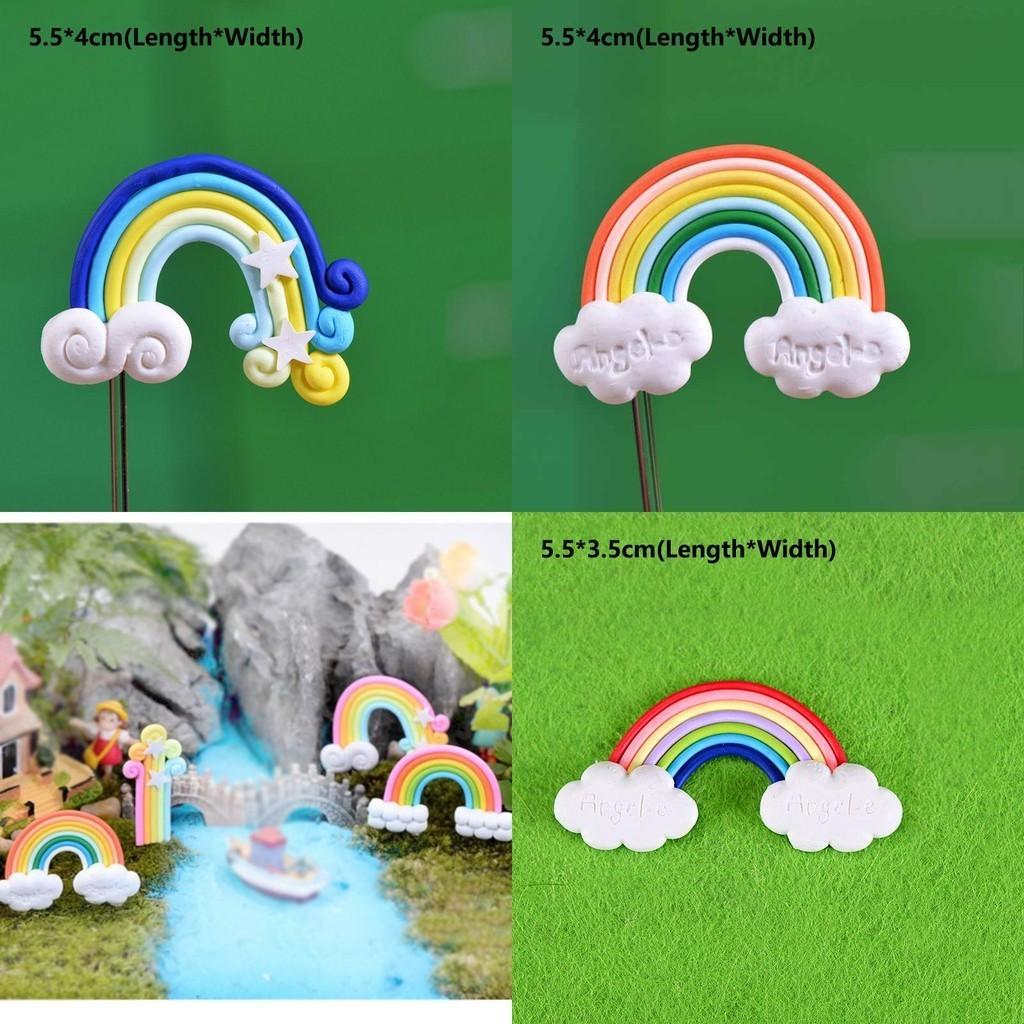 Miniature Soft Clay Rainbow Ecological Bottle Accessories