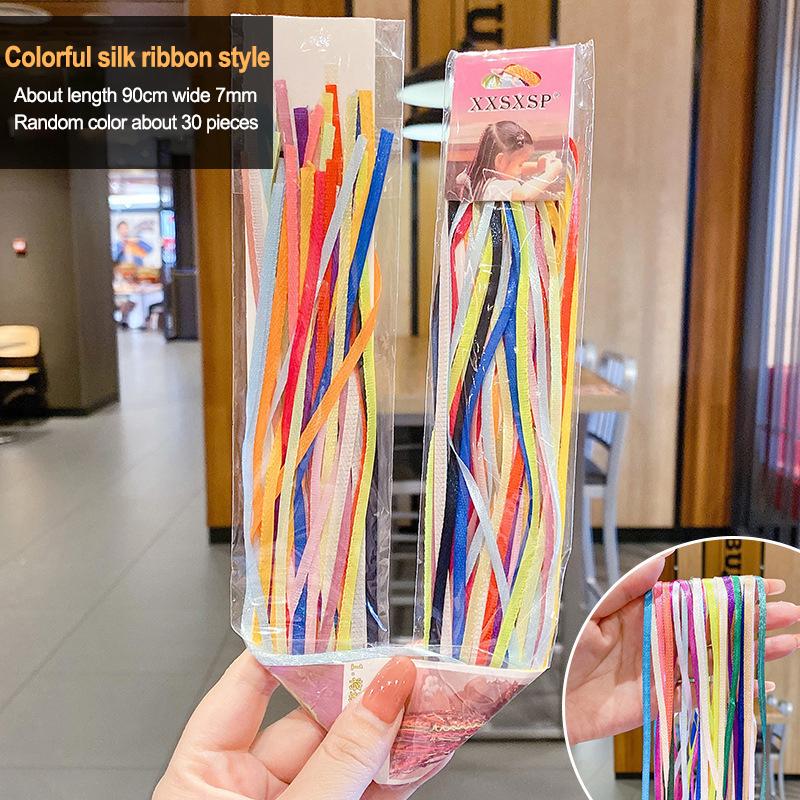 90Cm Mix Colorful 16-30Pcs Hair Braids Rope Strands For African Braids Girls Diy Ponytail Braids Women Styling Hair Accessories