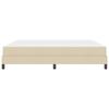 Box Spring Bed with Mattress Cream 200 x 200 cm Fabric