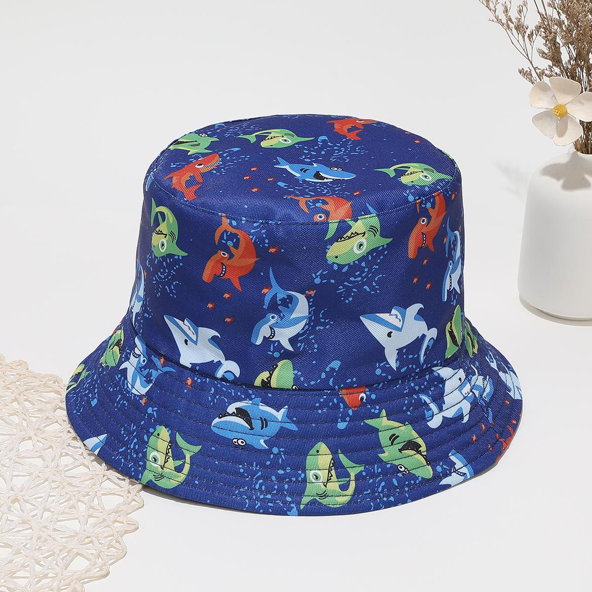 

Все сочетается Принтованная мужская и женская шляпа от солнца Спорт на открытом воздухе и отдых Защита от солнца Шляпа-ведро Двусторонняя M（56-58cm）