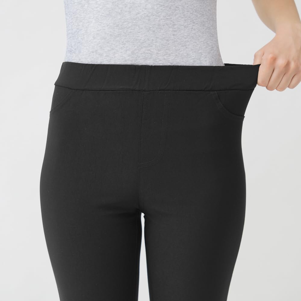 Gunze Tuche Skinny Rayon Ankle New Size M Leggings, Style, Blend, Length, Women's, Black,