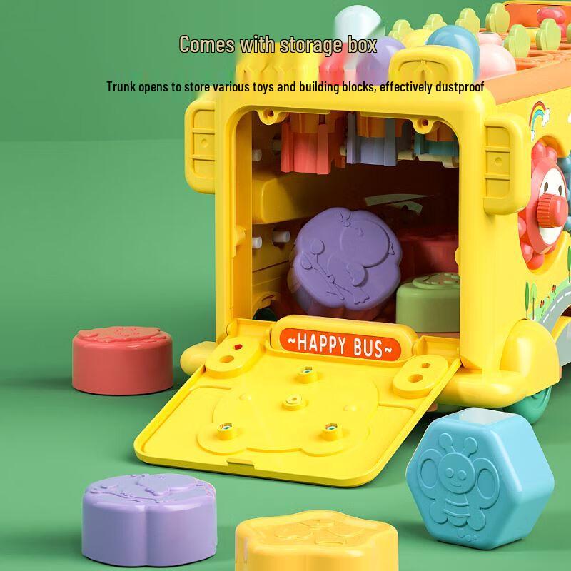 Multi-functional Baby Activity Bus & Game Table