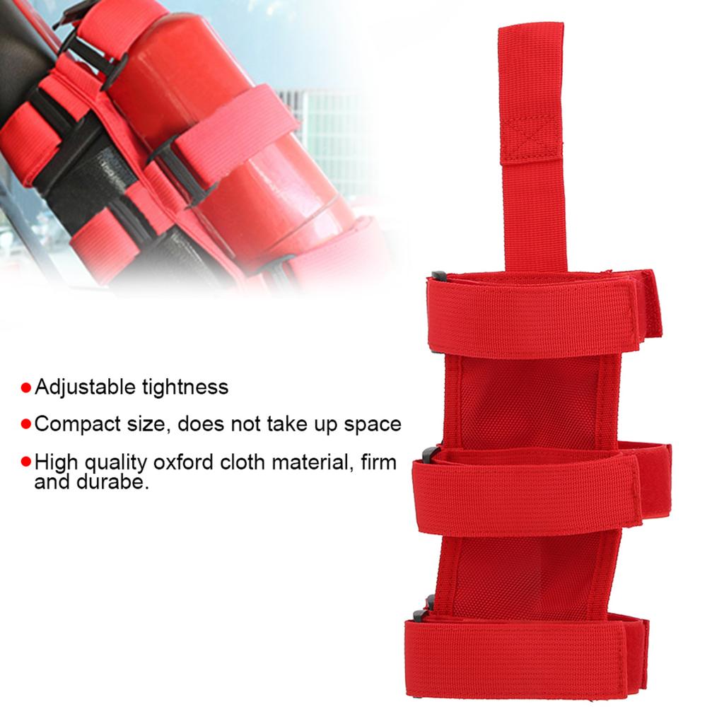 Auto Car Fire Extinguisher Fixing Holder Belt Adjustable Strap Fits for Jeep Wrangler TJ YJ JK CJ
