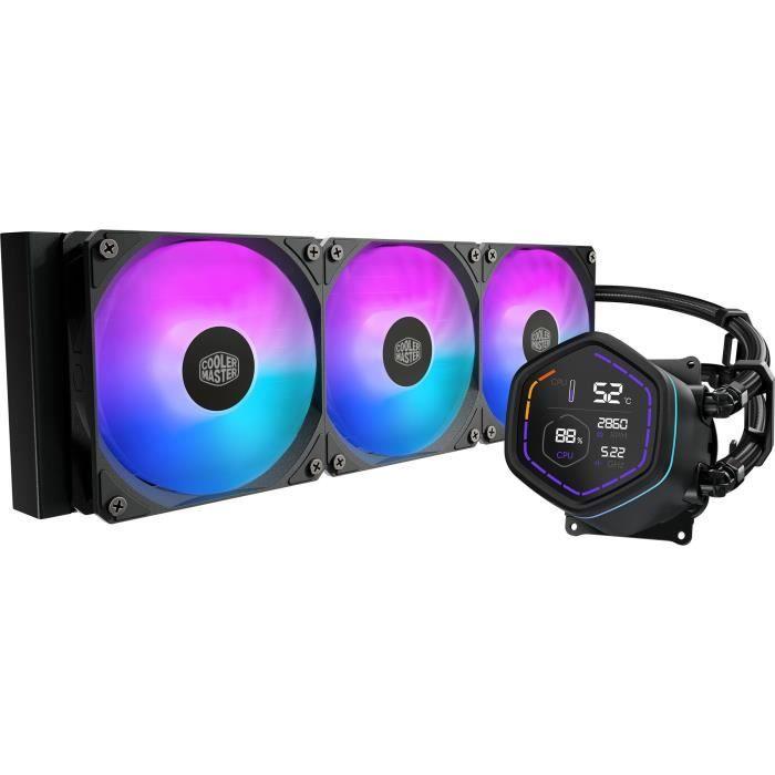 COOLER MASTER - MasterLiquid Core Nex Digital 360 Black ARGB - MLX-D36M-A18PA-RD - Watercooling - Ventilateur Ø 120 mm