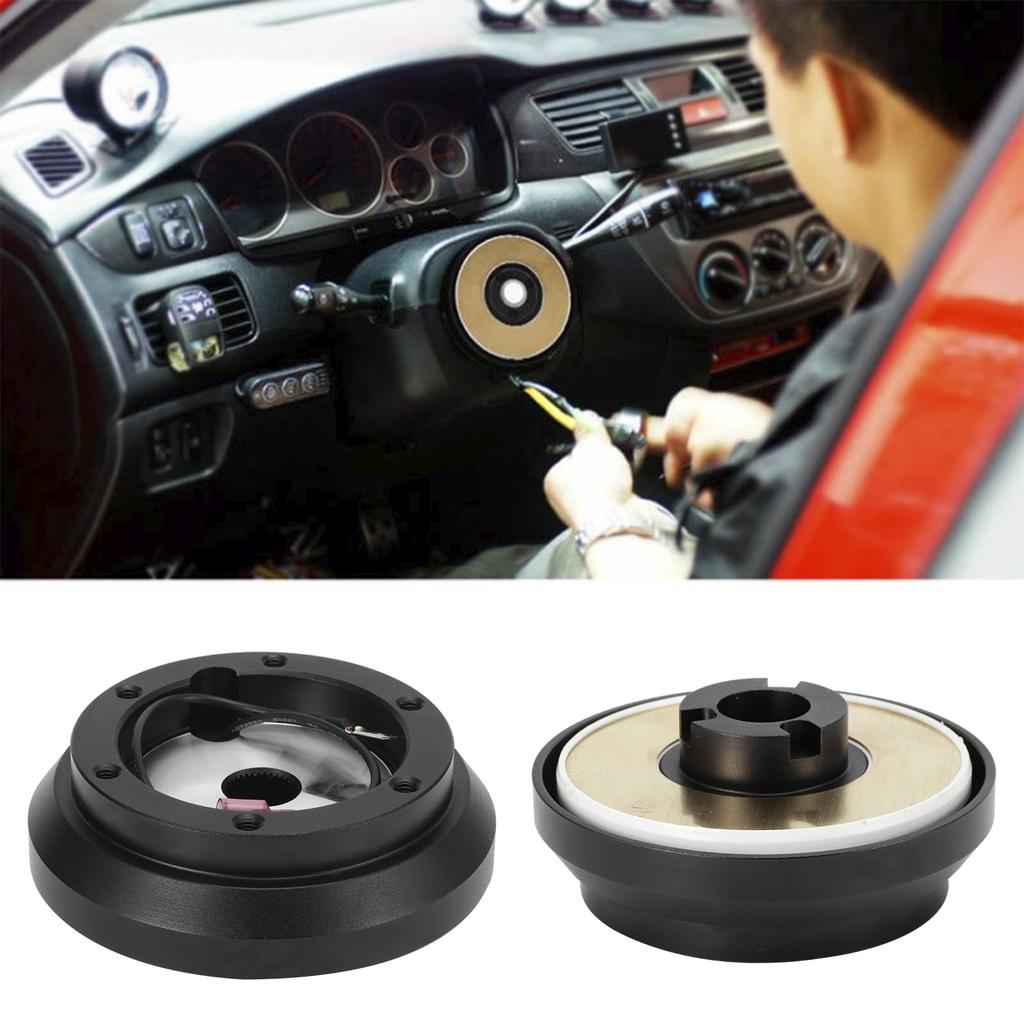 Steering Wheel Quick Release Hub Adapter 6 Holes Fit for Mitsubishi EclipseGalantLancerMontero