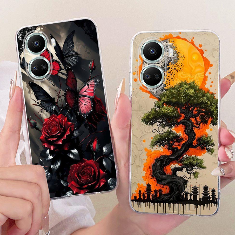 Clear Casing For Huawei Nova 10SE BNE-LX1 BNE-LX3 BNE-AL00 Cover For Huawei Nova 10 SE Case Fashion Butterfly Funny Cute Painted