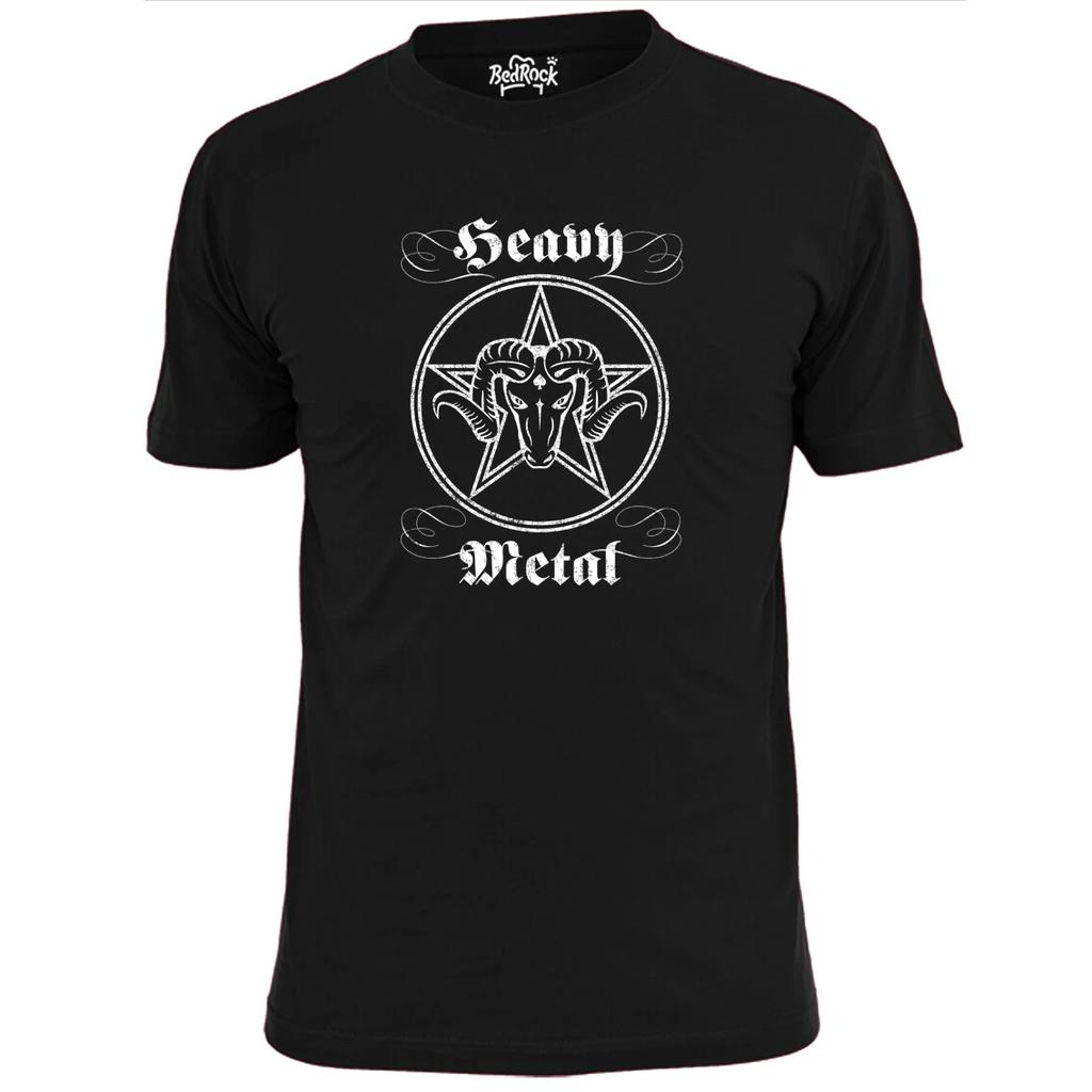 Mens Heavy Metal Goat Circle T shirt Metallica Megadeth Maiden
