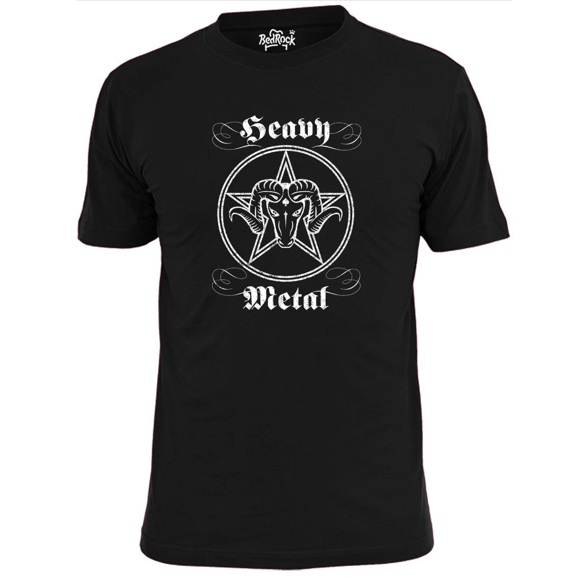 Mens Heavy Metal Goat Circle T shirt Metallica Megadeth Maiden L