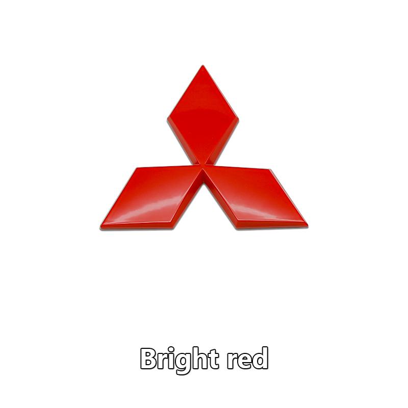 ABS Car Front Grille Logo Badge Decoration Sticker for Mitsubishi Pajero Outlander XL Montero Lancer  Galant Xpander Accessories